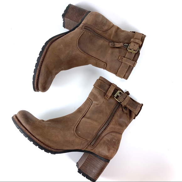 Trask Shoes - Trask Madison Waterproof Leather Moto Boots 9.5